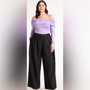 Elegant Black Wide-Leg Pants